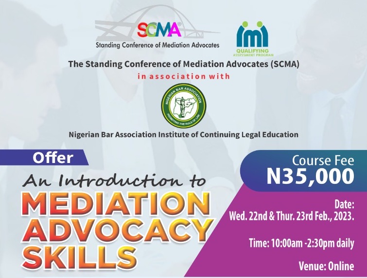 Introduction to Mediation Advocacy Skills Training (IMAST)